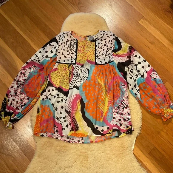 Blank London Tops Blank London Anthropologie Miranda Colorful